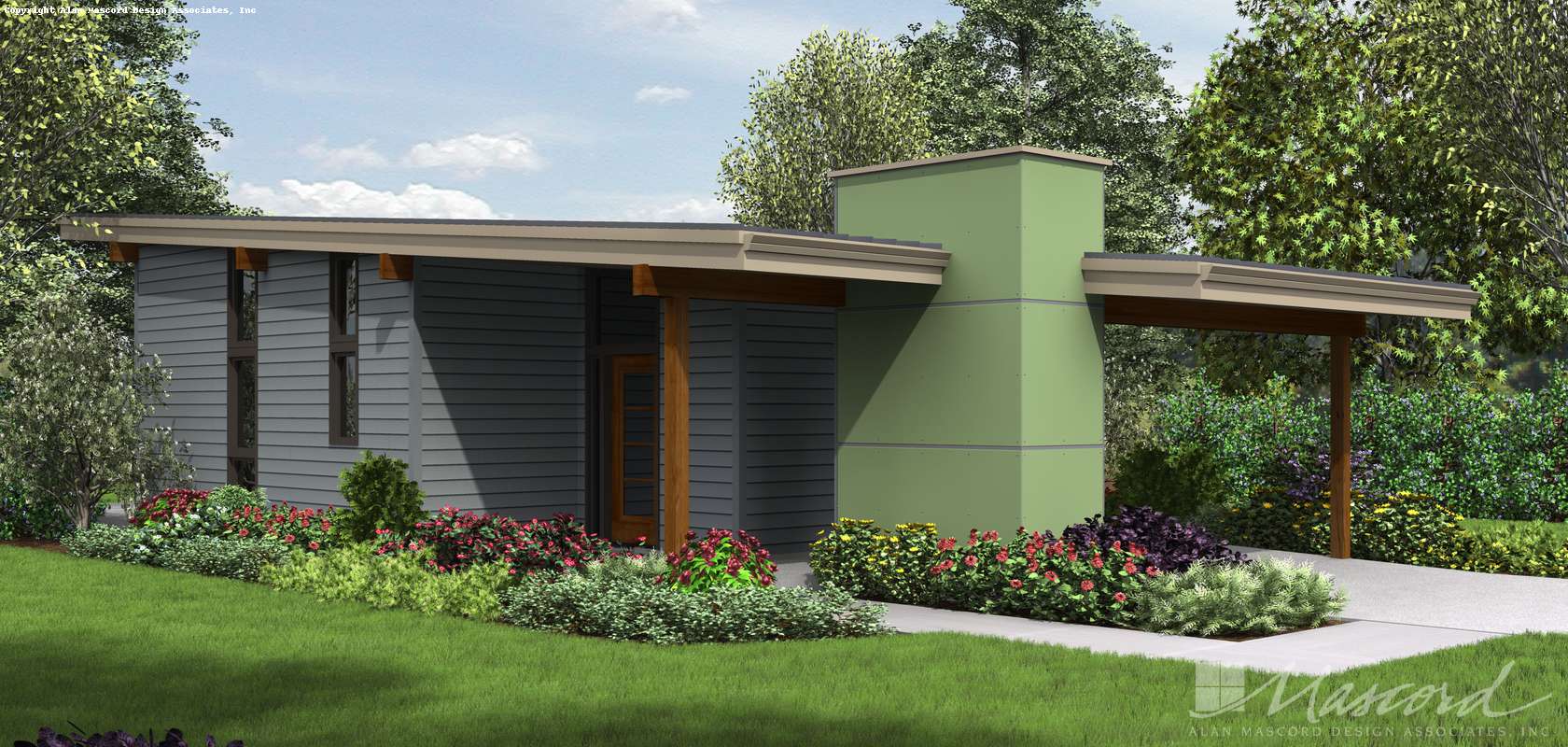 Mascord House Plan 1175: The Perrydale