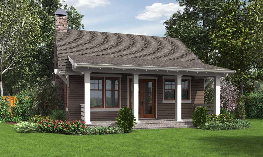 Cottage House Plan 1176 The Aumsville 960 Sqft, 1 Beds, 1 Baths