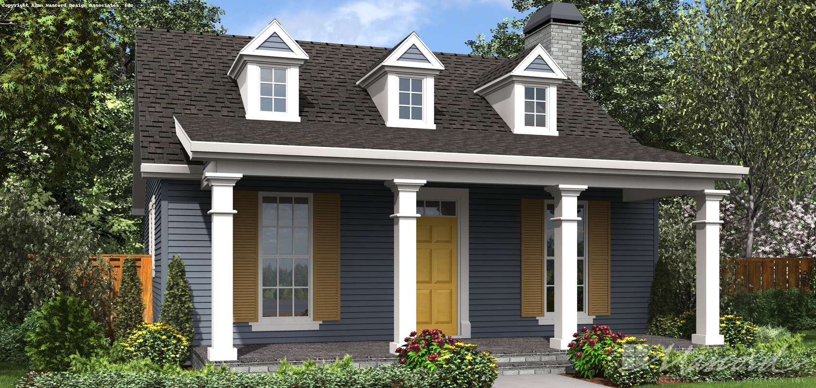 Mascord House Plan 1176B: The Decorah