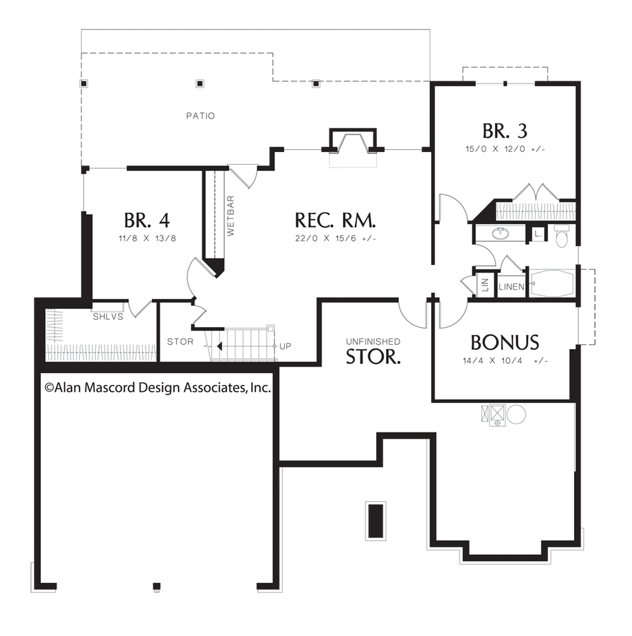 Craftsman House  Plan  1201J The Dawson 2964 Sqft 4 Beds 