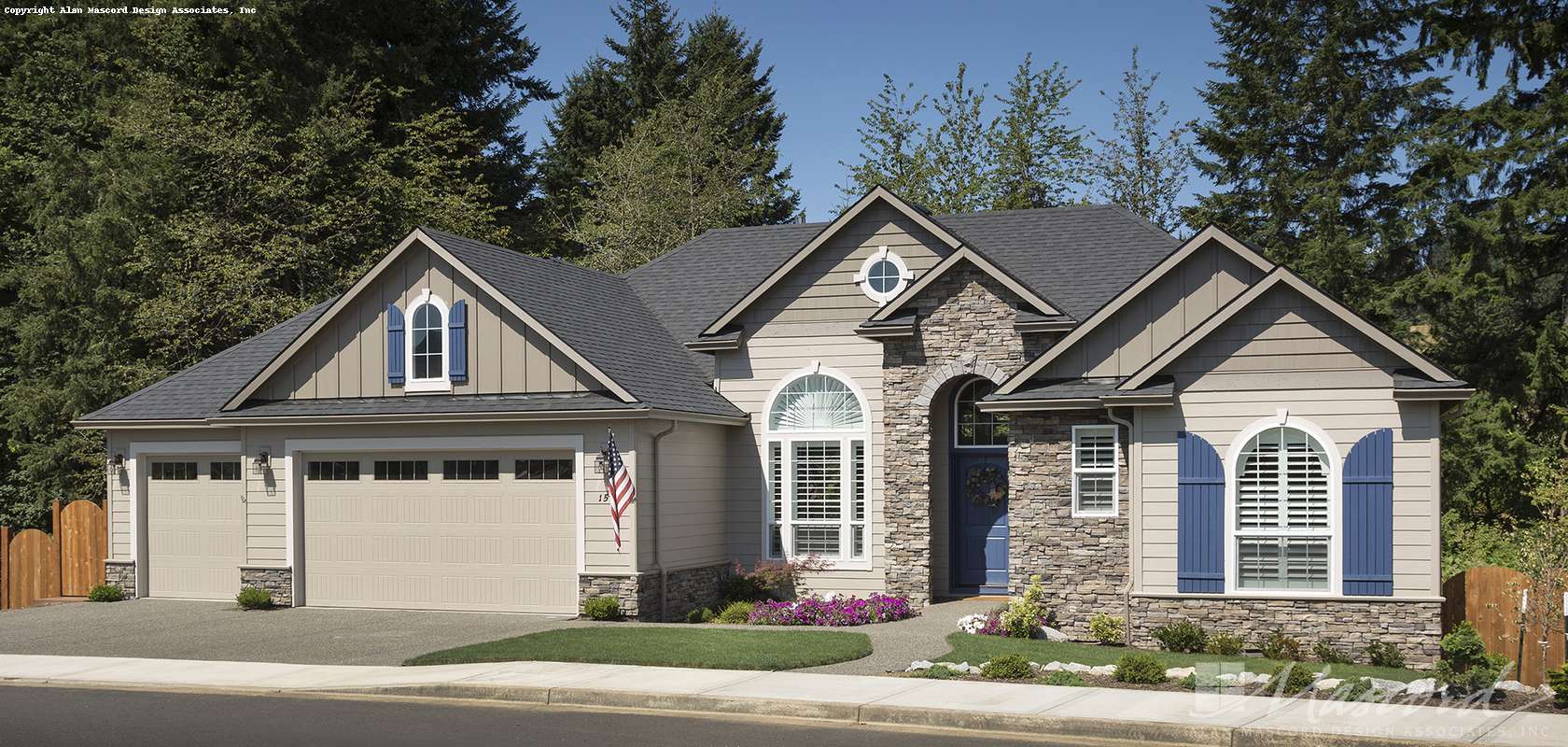 Mascord House Plan 1201GD: The Arlington
