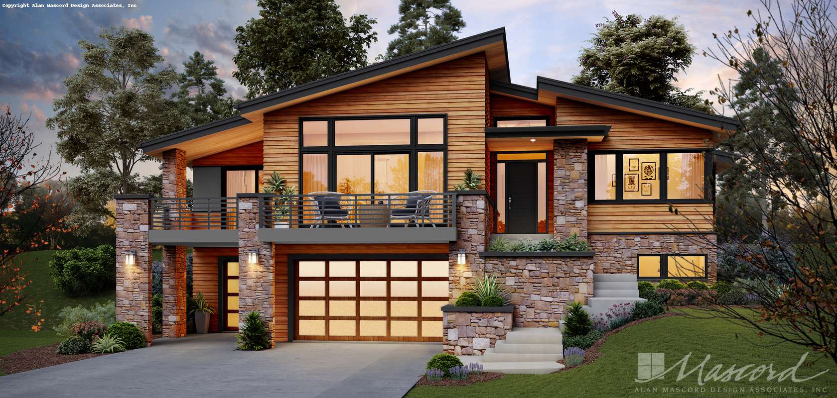 Contemporary House Plan 1220l The Louisville 2707 Sqft 4 Beds