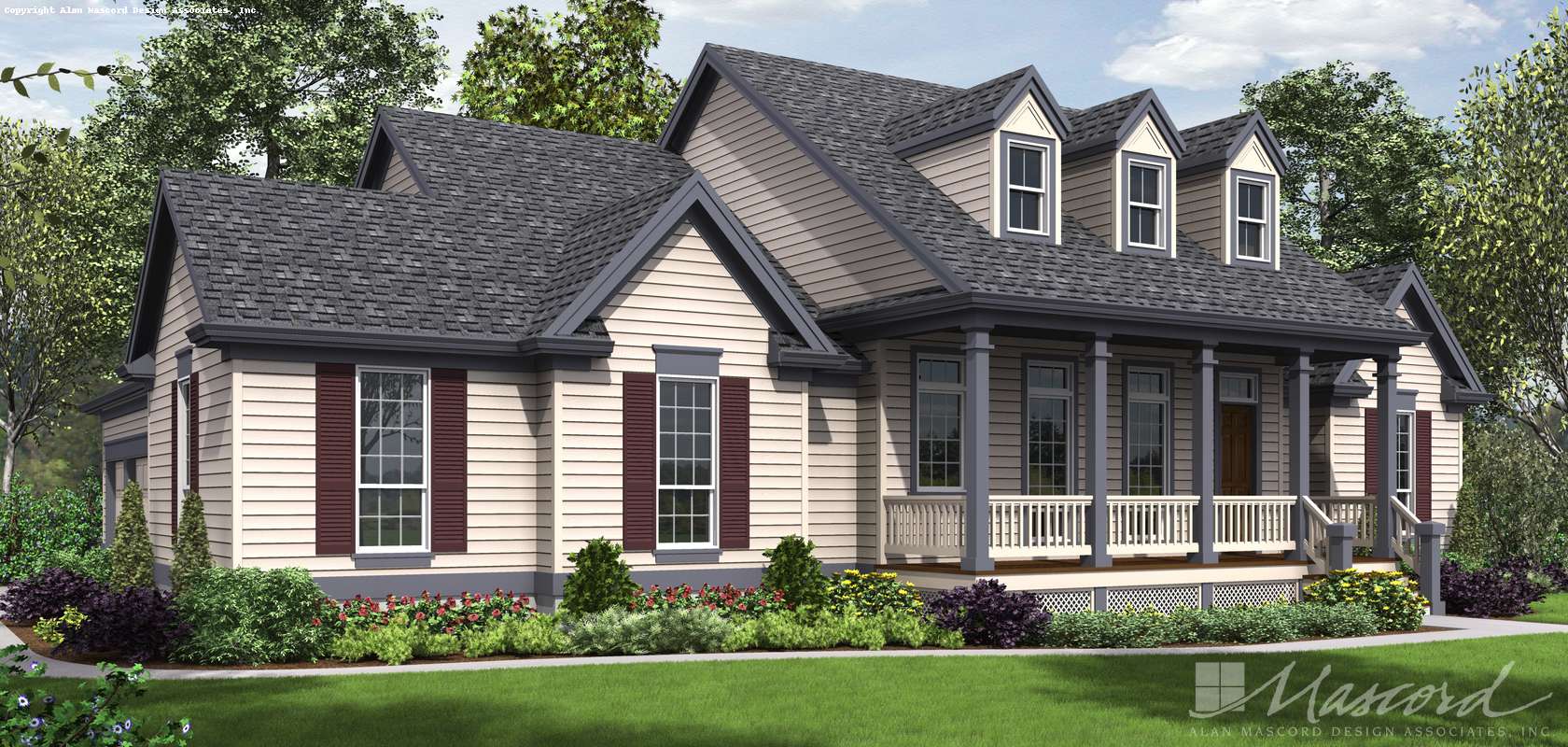Mascord House Plan B1230: The Renville