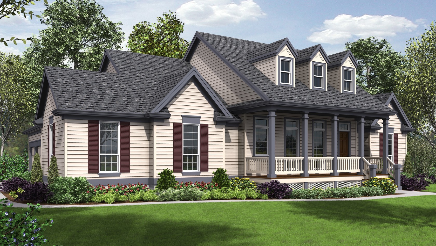 Mascord House Plan B1230: The Renville
