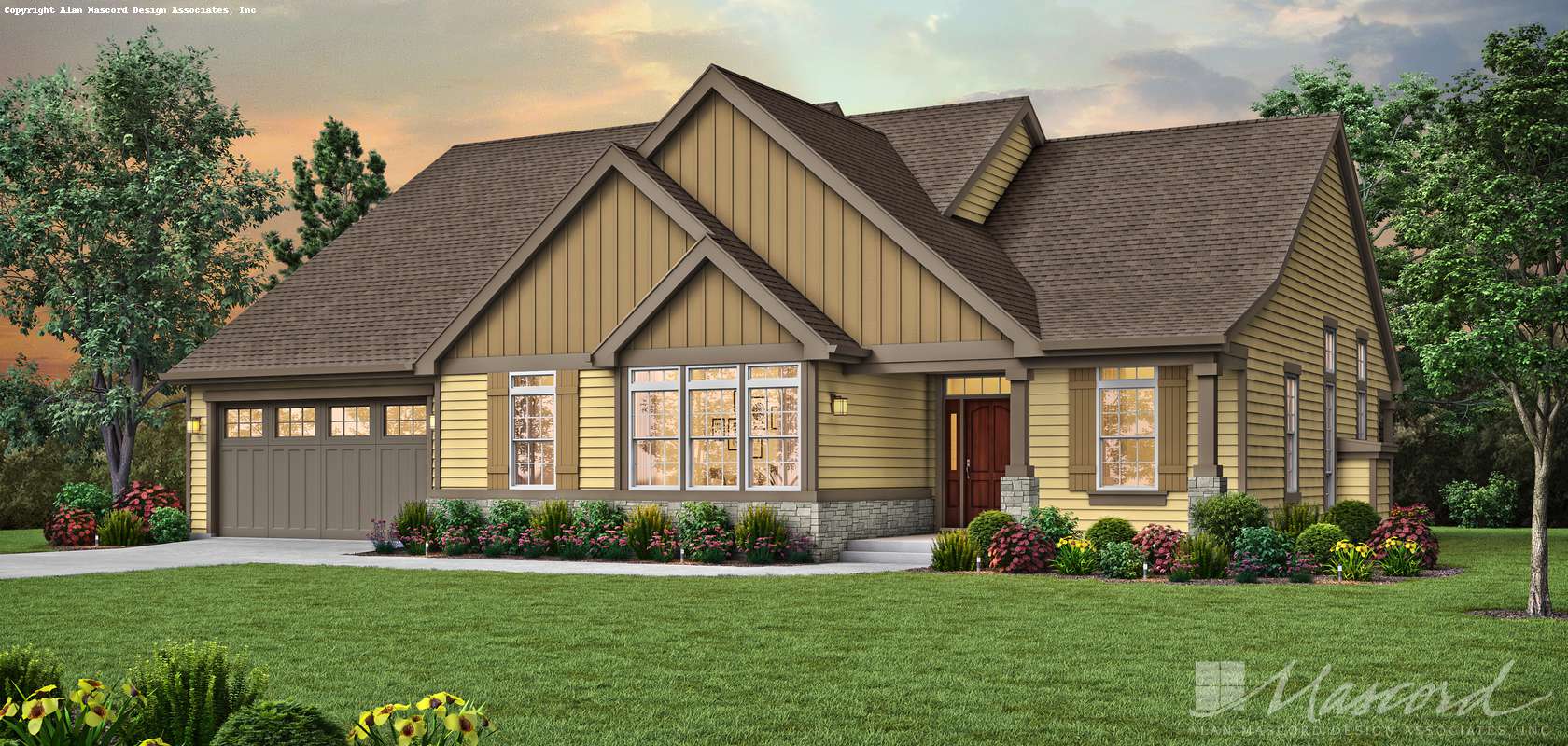 Mascord House Plan 1231E: The La Puente
