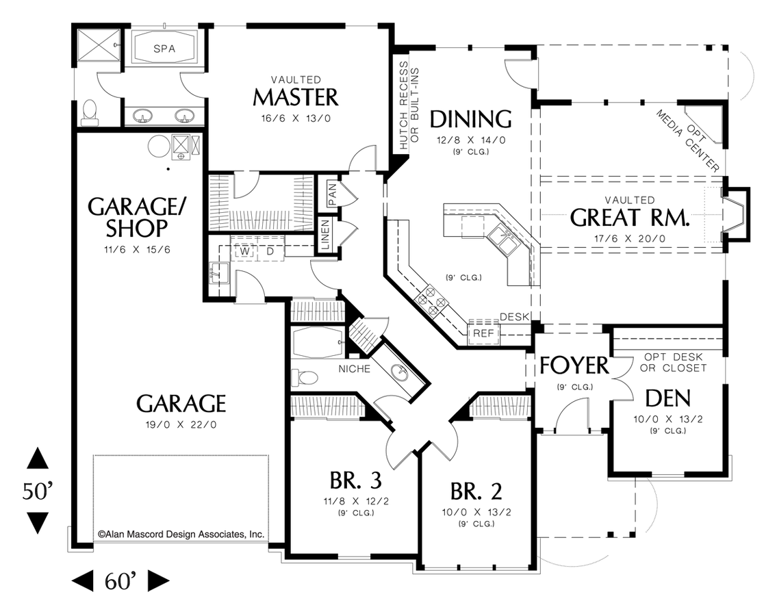 Craftsman House Plan 1231 The Galen: 2001 Sqft, 3 Beds, 2 ...