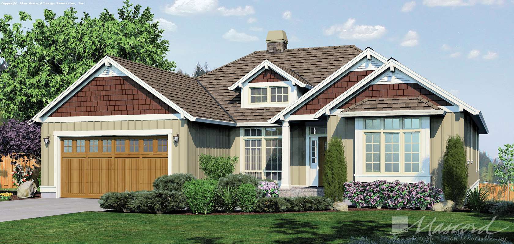 Mascord House Plan 1236: The Linden