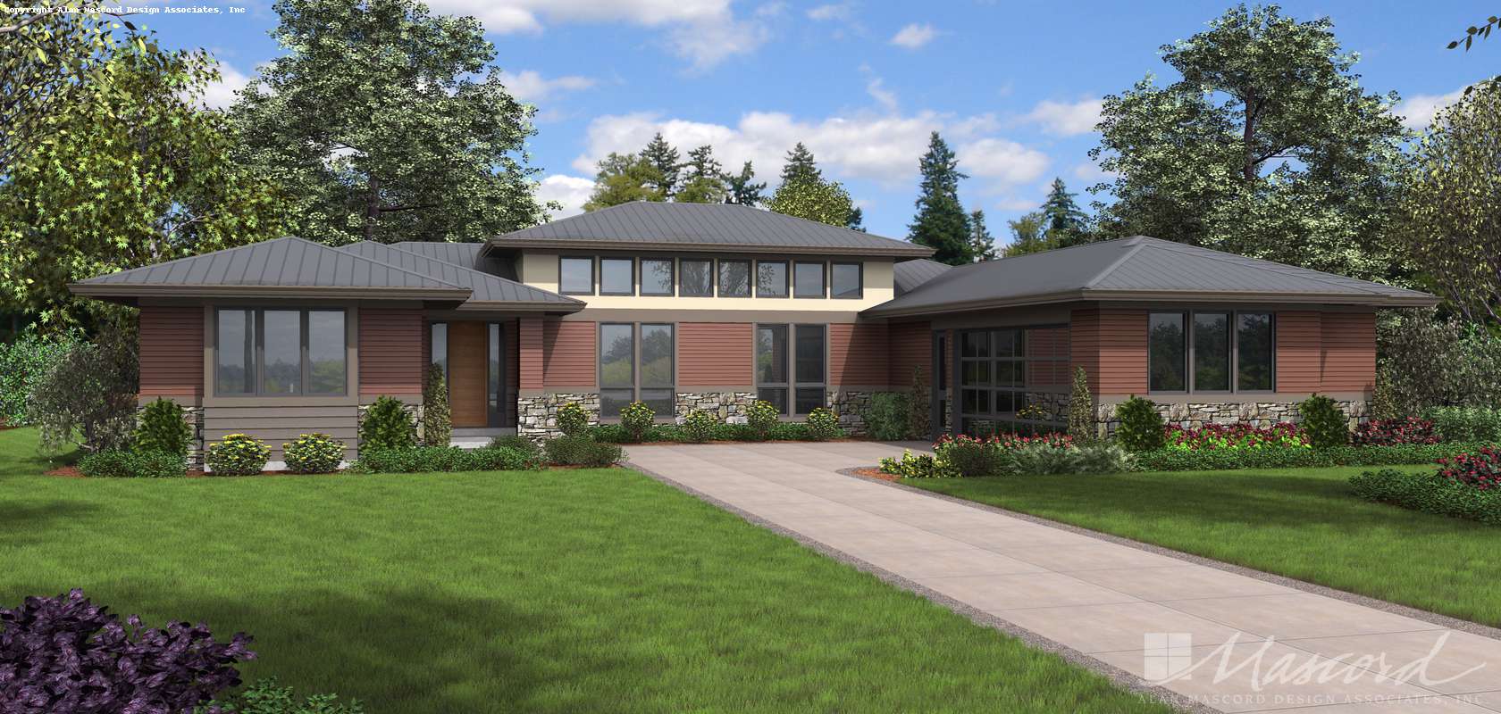 Mascord House Plan 1240B: The Mapleview