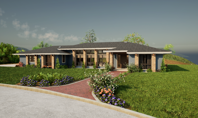 Mascord House Plan 1240D: The Clarksville