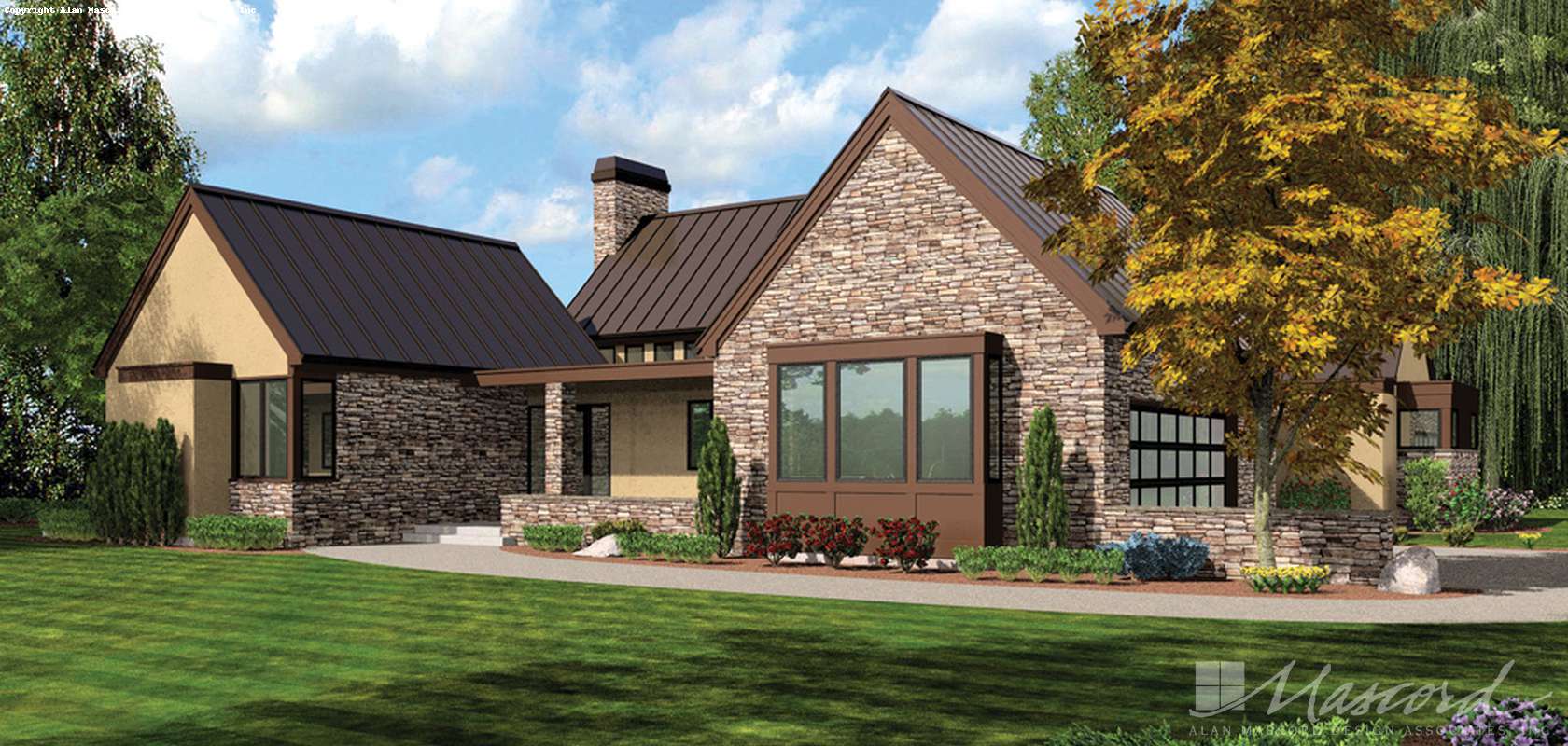 Mascord House Plan 1242: The Saxon