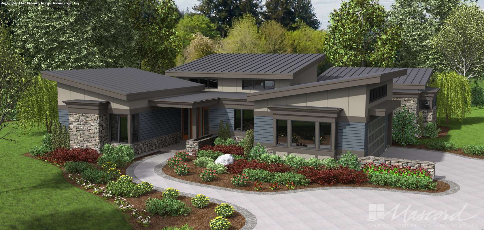 Mascord House Plan 1242A: The Caprica
