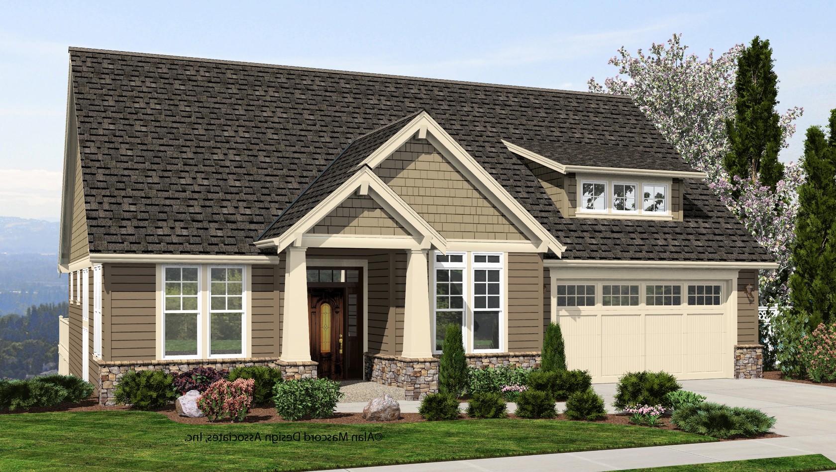 Mascord House Plan 1244: The Brandywine