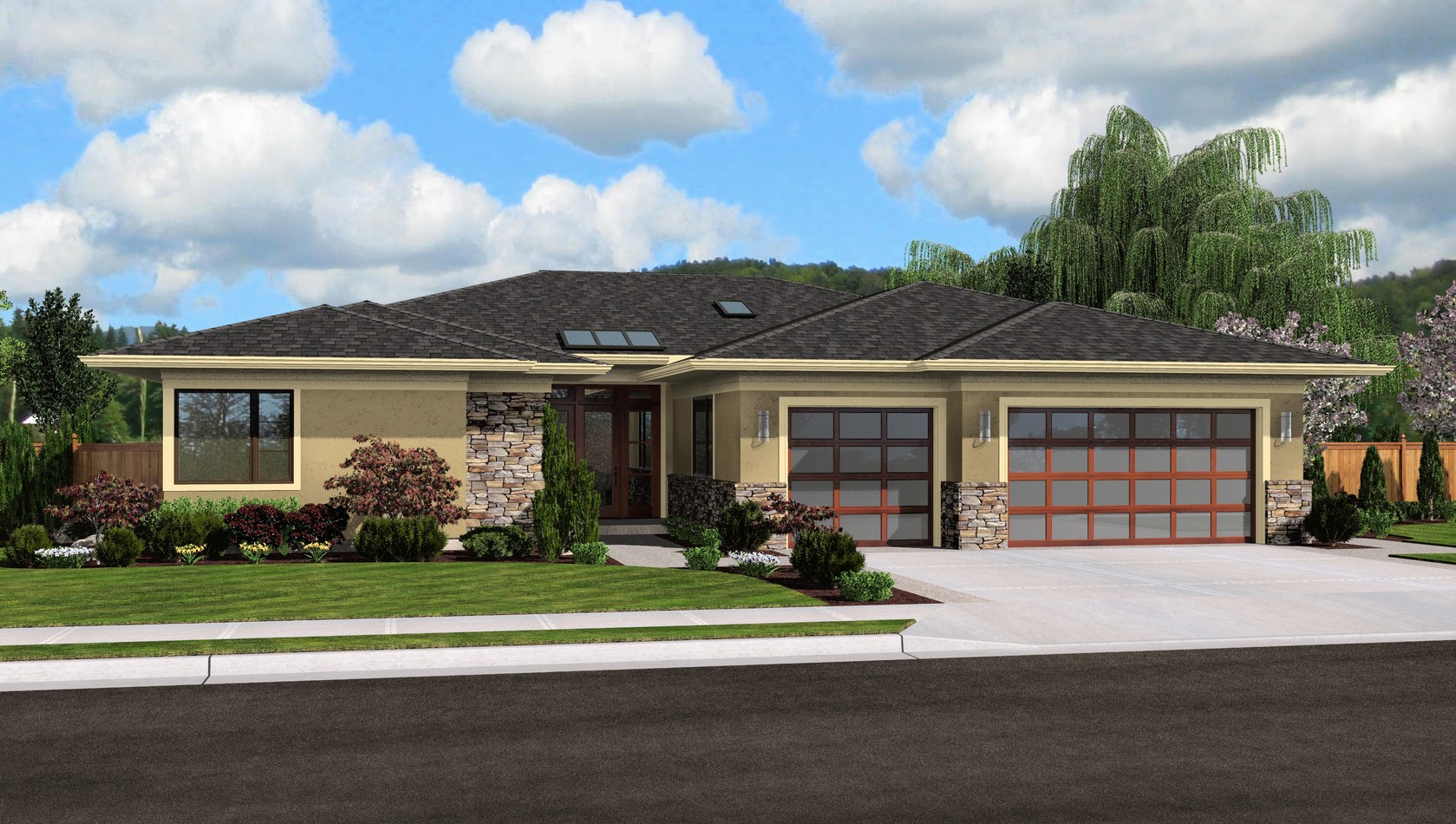  Contemporary  House  Plan  1245 The Riverside 2334 Sqft 4 