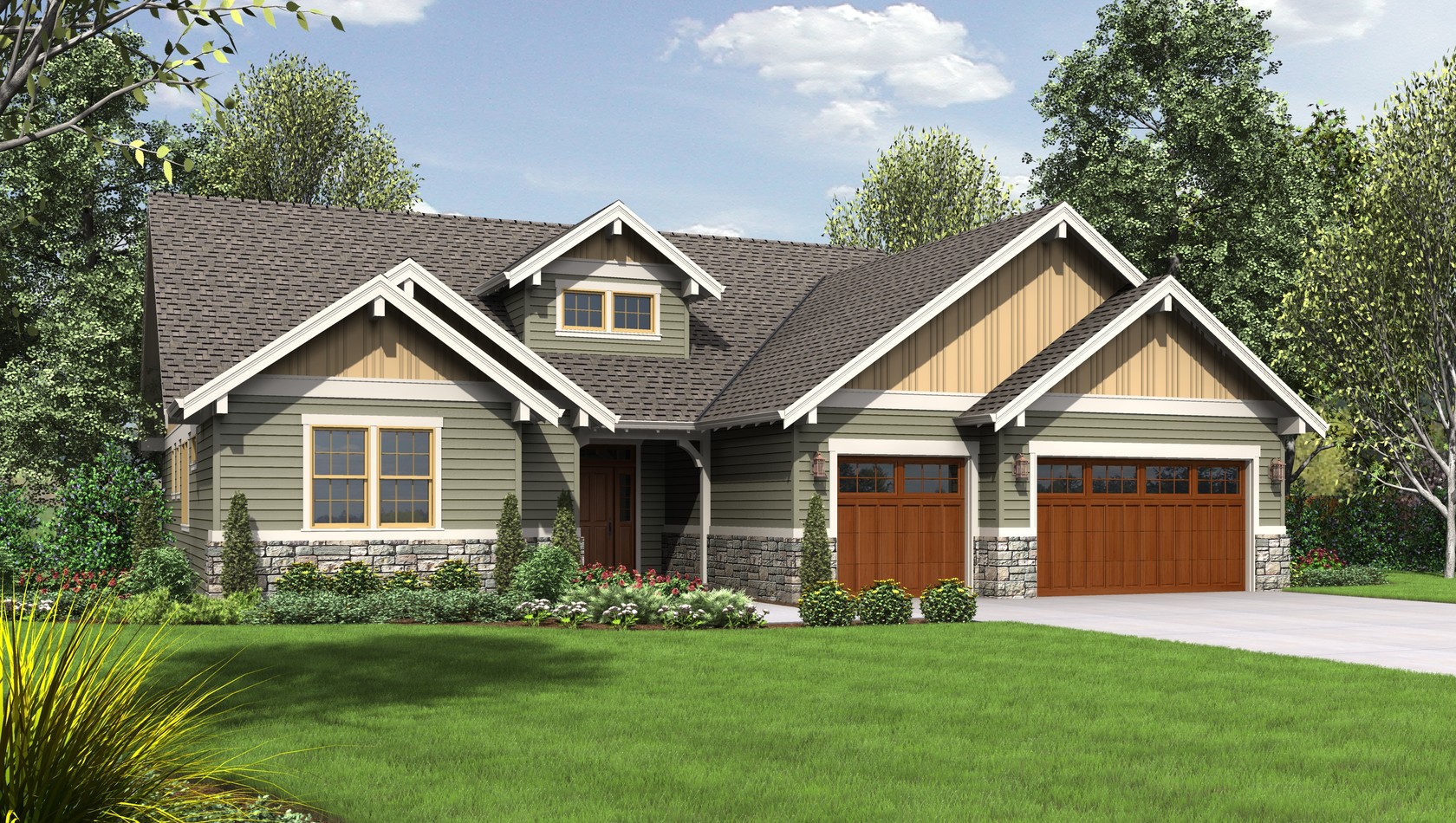 Mascord House Plan 1245C: The Lincoln