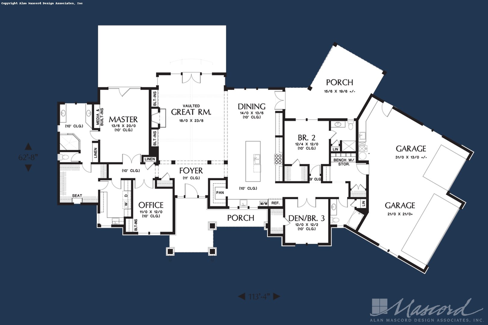 Craftsman House Plan 1250 The Westfall 2910 Sqft 3 Beds 3 Baths