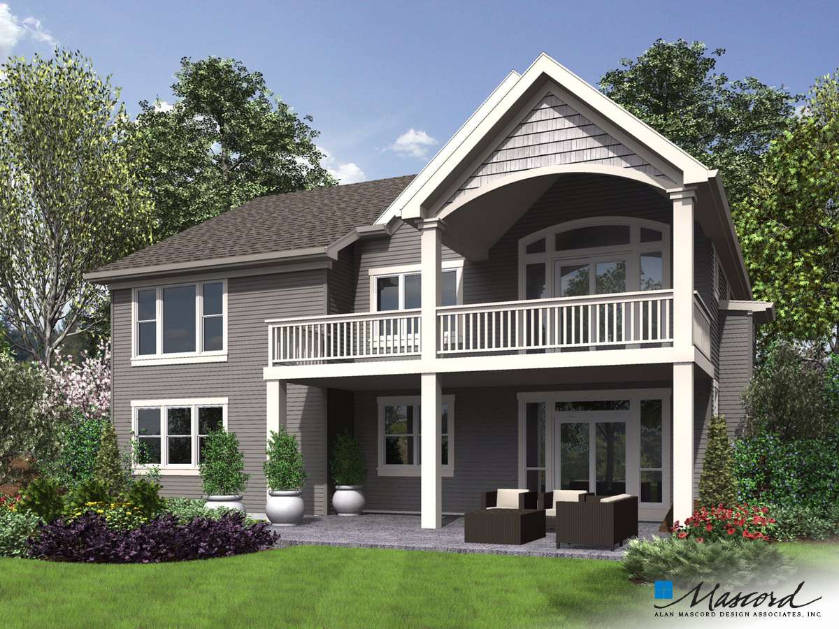 Cottage House Plan 1253 The Alamosa: 2835 Sqft, 5 Beds, 3 Baths