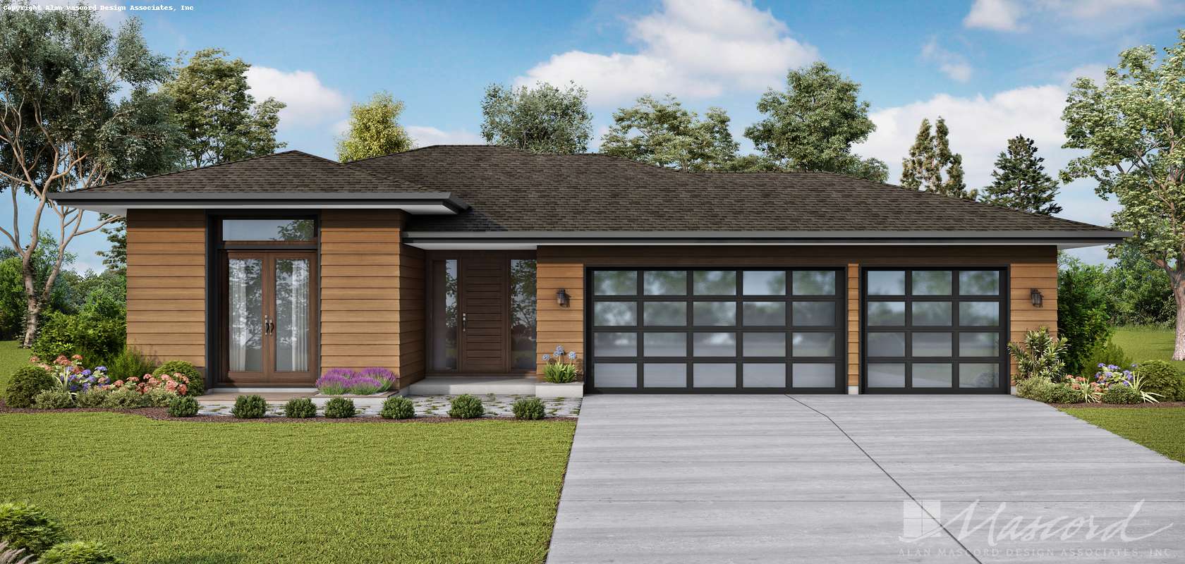 Mascord House Plan 1260AA: The Alameda South West