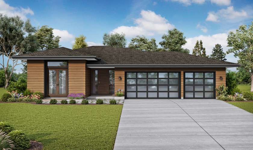 Mascord House Plan 1260AA: The Alameda South West