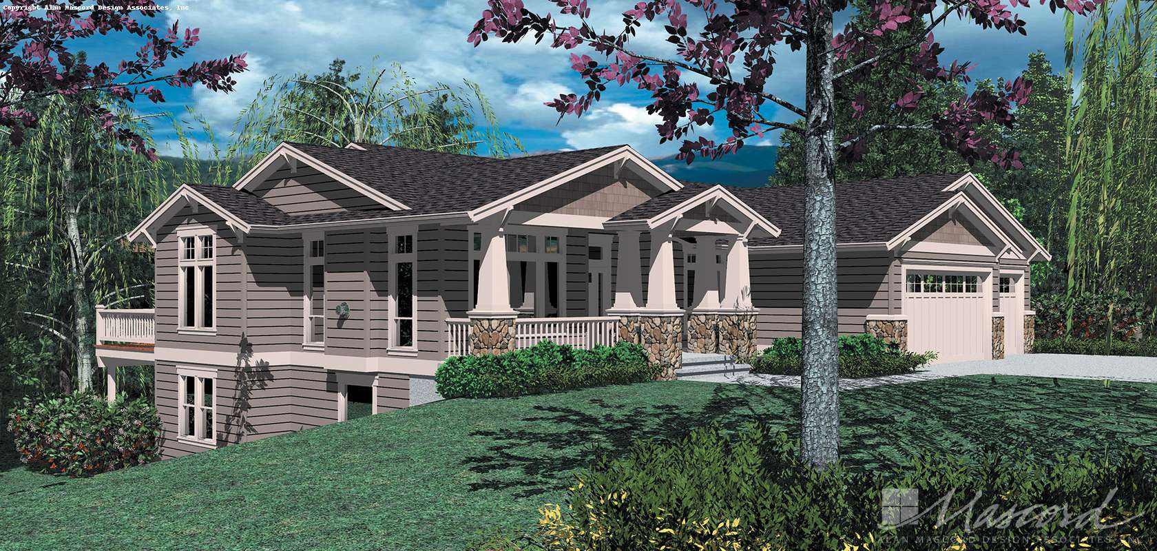 Mascord House Plan 1307B: The Danford