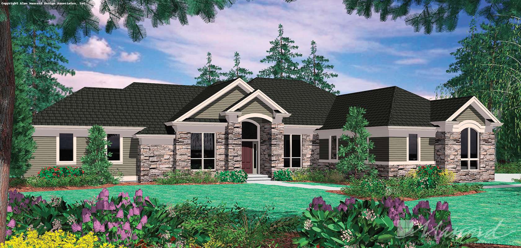 Transitional House Plan 1318 The Landgren 3468 Sqft 3 Beds 3 1 Baths