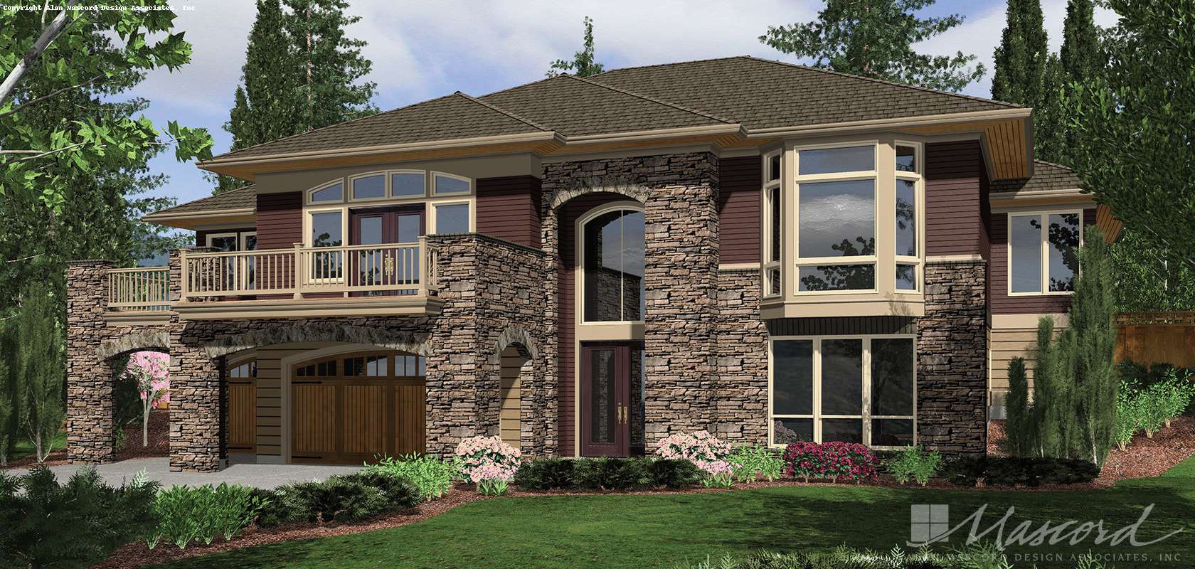 Mascord House Plan 1321: The Leavenworth