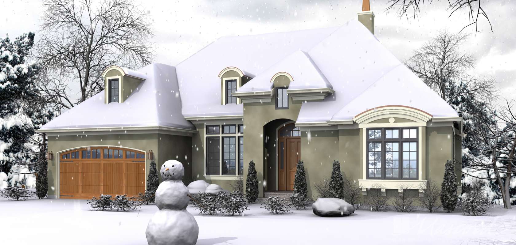 Mascord House Plan 1329A: The Langley