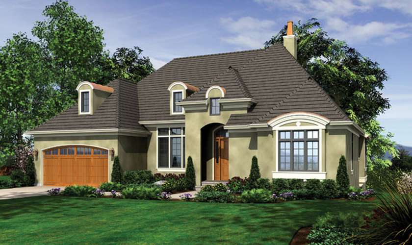 Mascord House Plan 1329A: The Langley