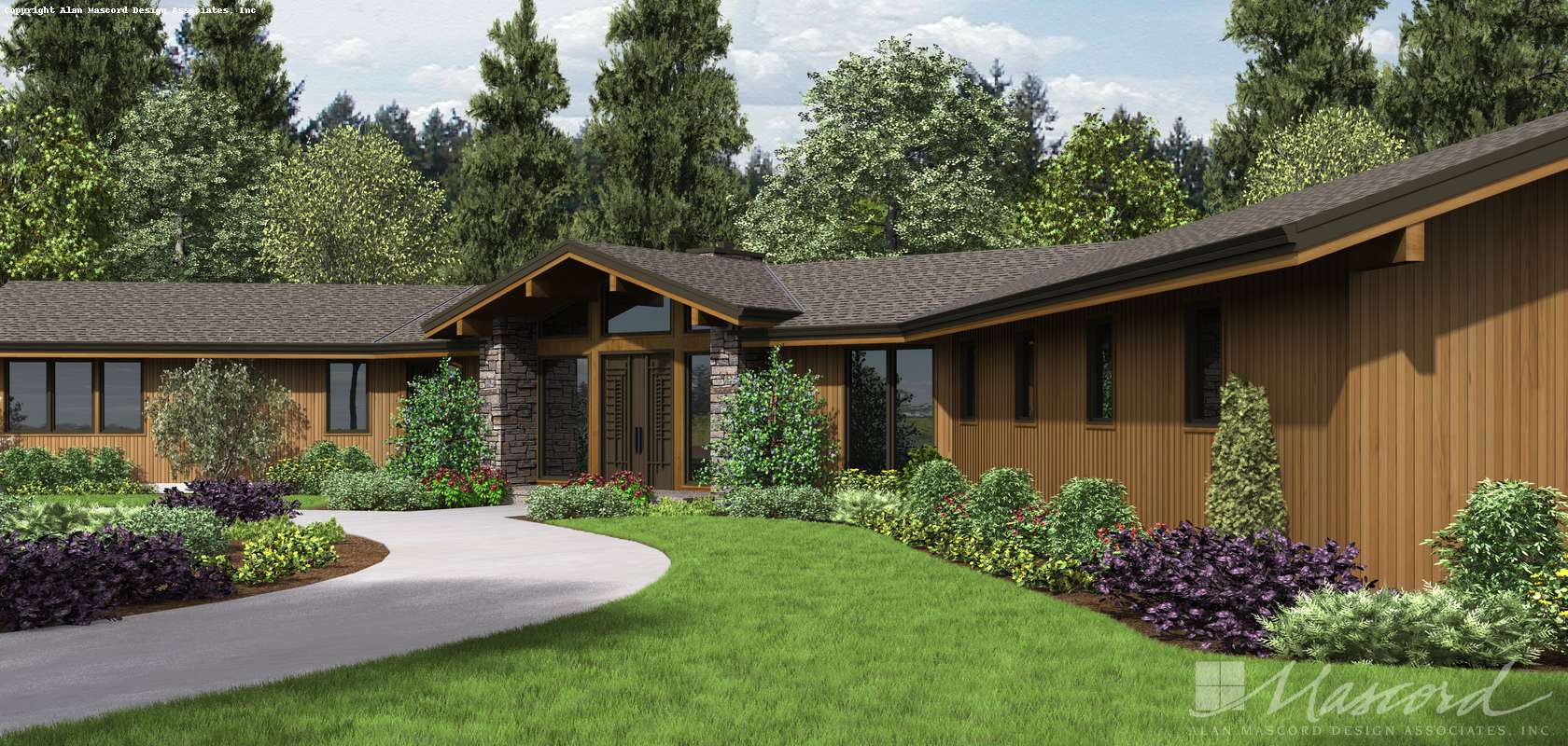 Contemporary House Plan 1343 The Dandridge 3278 Sqft 3 Beds 2 1 Baths