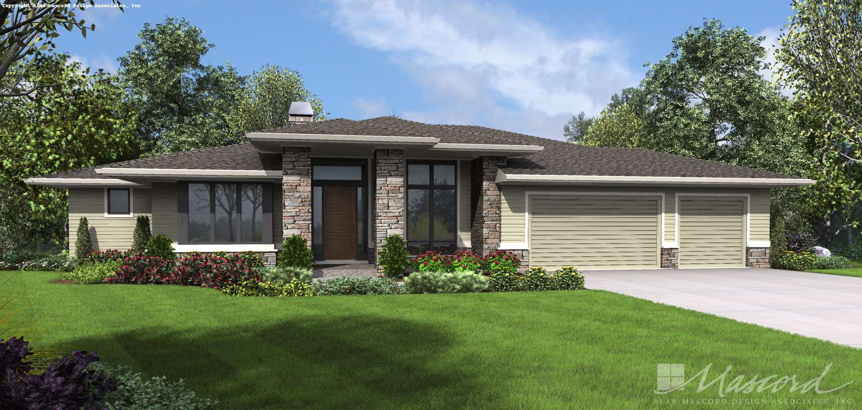 Mascord House Plan 1346: The Trenton