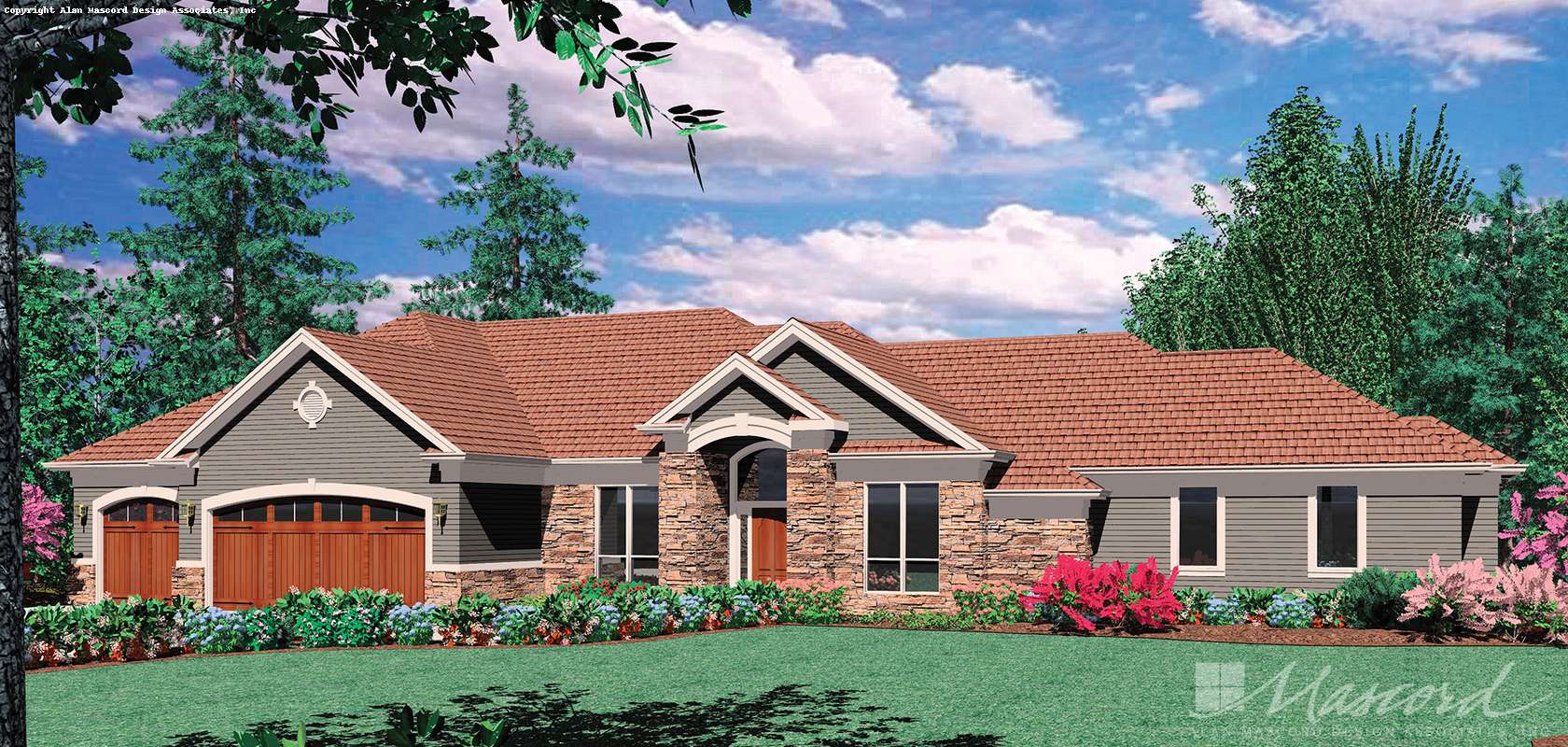Mascord House Plan 1407: The Springbrook