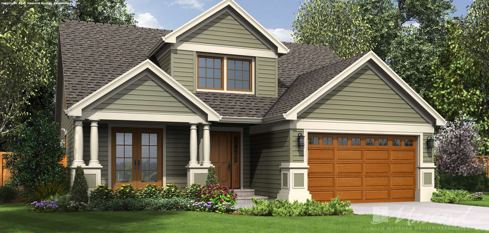 Mascord House Plan B2106C: The Wellborn
