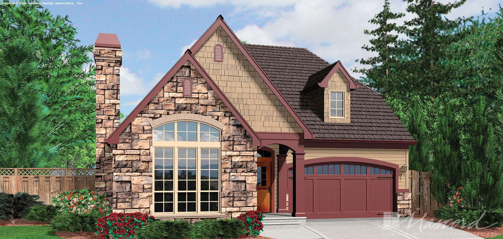 Mascord House Plan 21102: The Miranda
