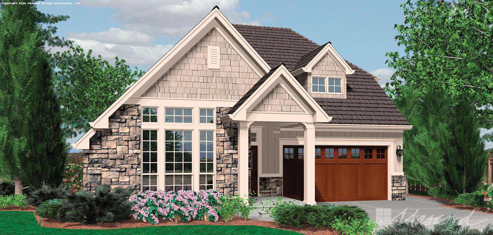 Mascord House Plan 21102A: The Marshall