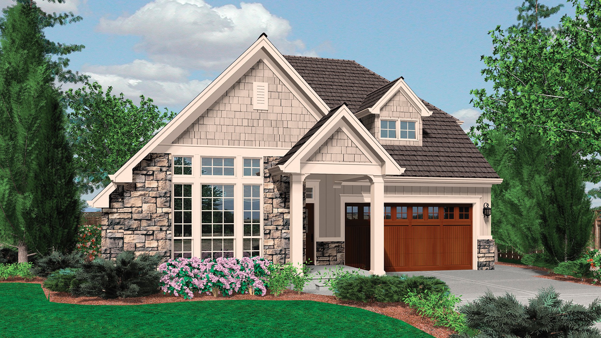 Cottage House Plan 21102A The Marshall: 1761 Sqft, 3 Bedrooms, 2.1