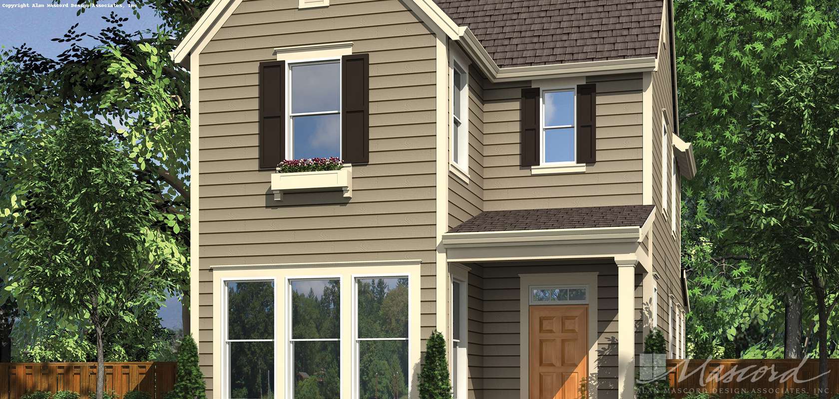 Mascord House Plan 21116A: The Elsie