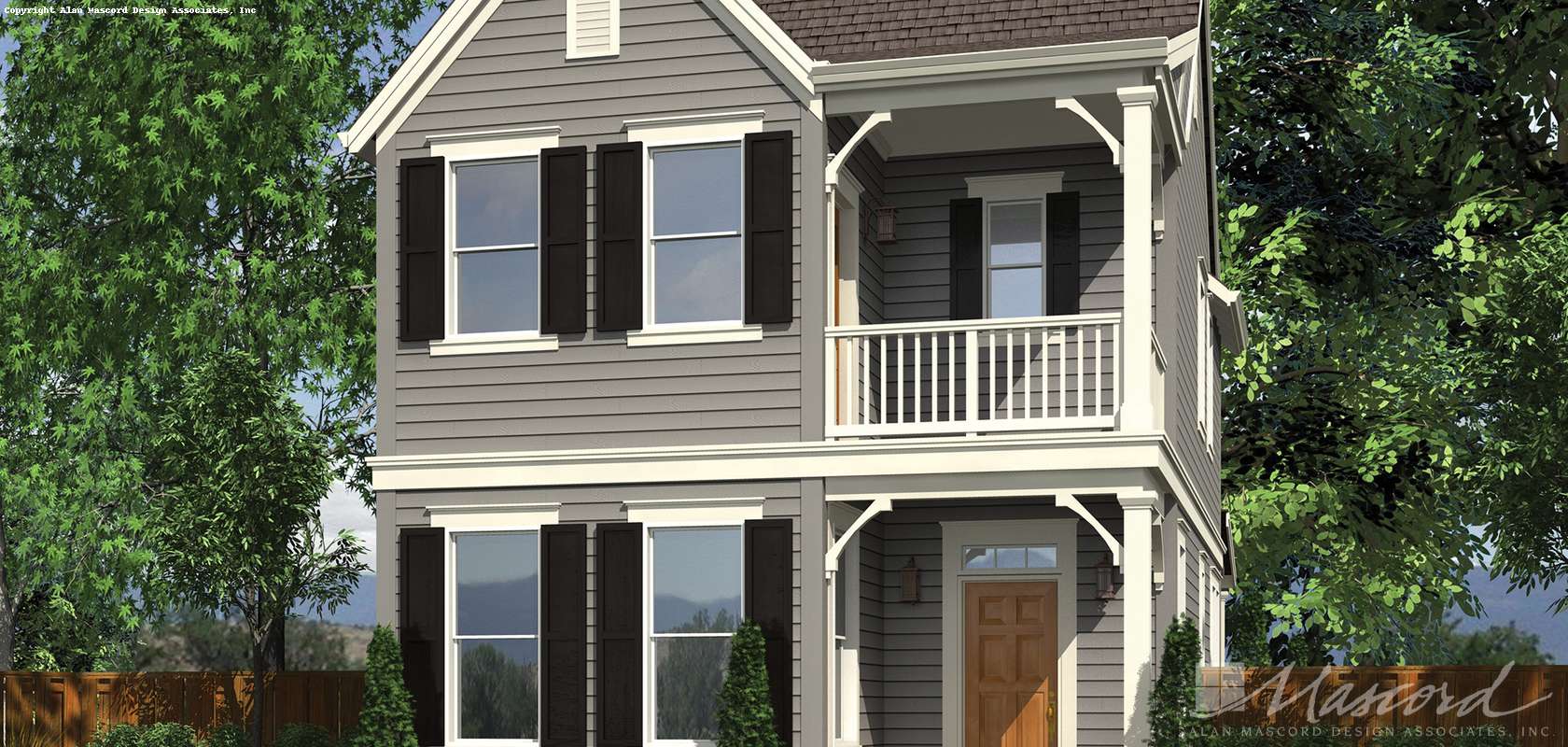 Mascord House Plan 21116B: The Ashville