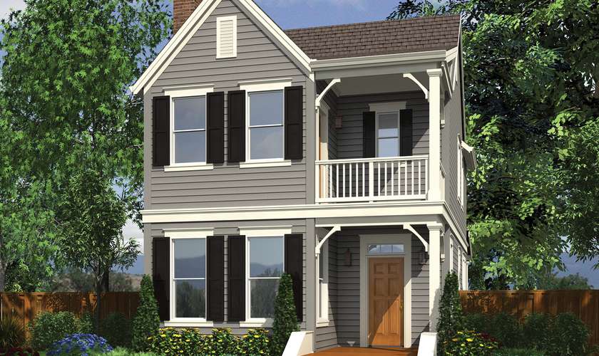 Mascord House Plan 21116B: The Ashville