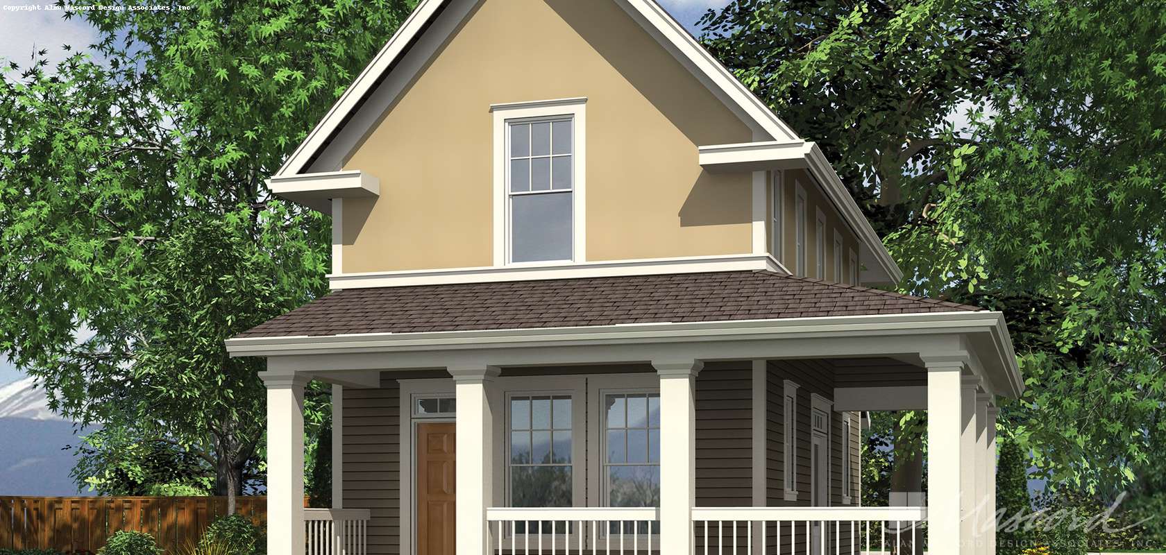 Mascord House Plan 21117: The Newport