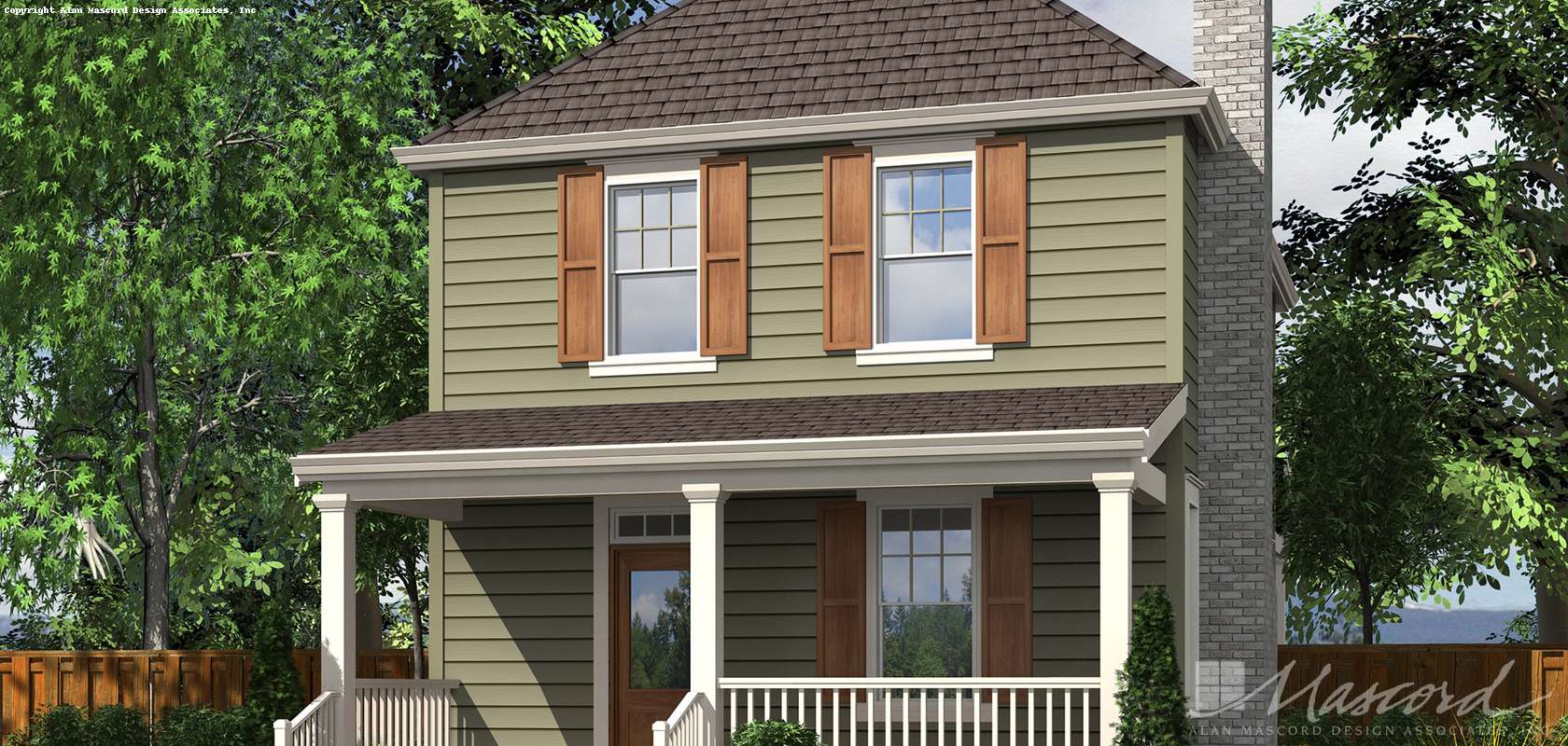 Mascord House Plan 21118B: The Juniper
