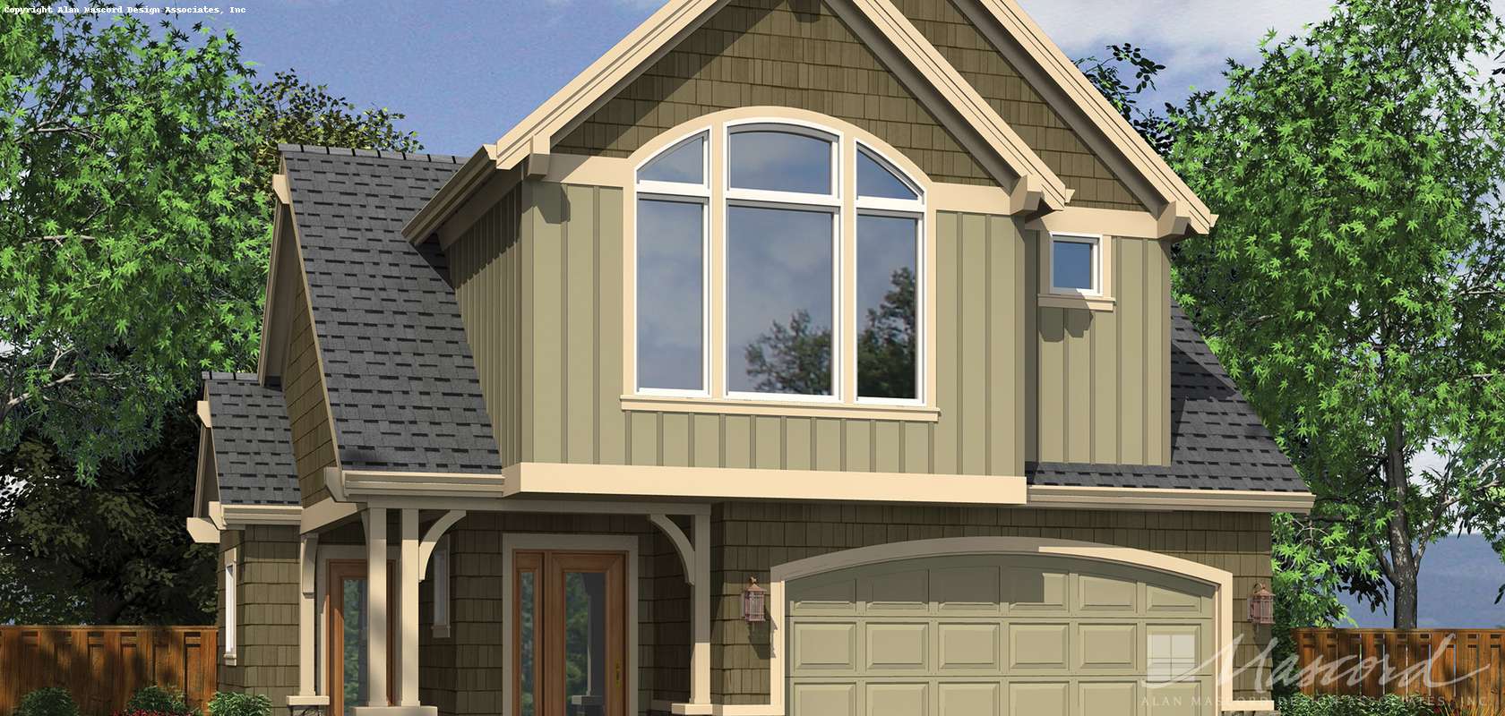 Mascord House Plan 21120: The Willowdale