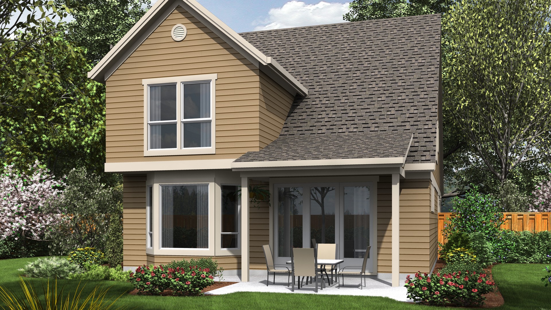 Mascord House Plan 21127 The Sunnycrest