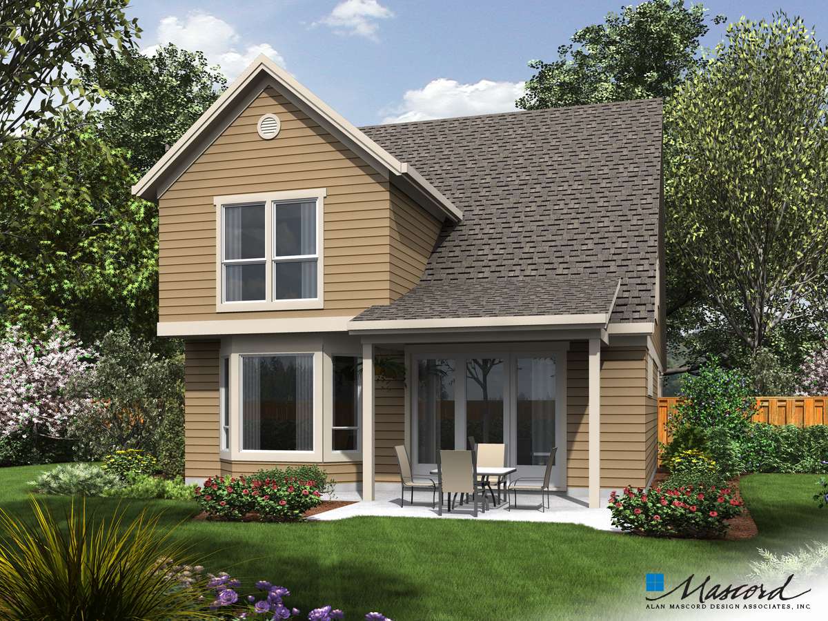 Cottage House Plan 21127 The Sunnycrest: 1815 Sqft, 4 Beds, 3 Baths