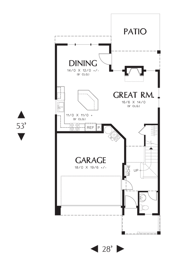 Cottage House Plan 21136A The Gloucester 1816 Sqft, 3 Beds, 2.1 Baths
