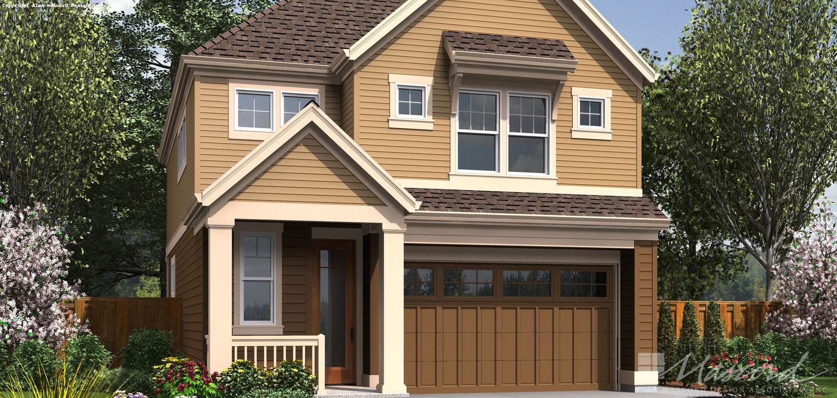 Mascord House Plan 21136B: The Waldsport
