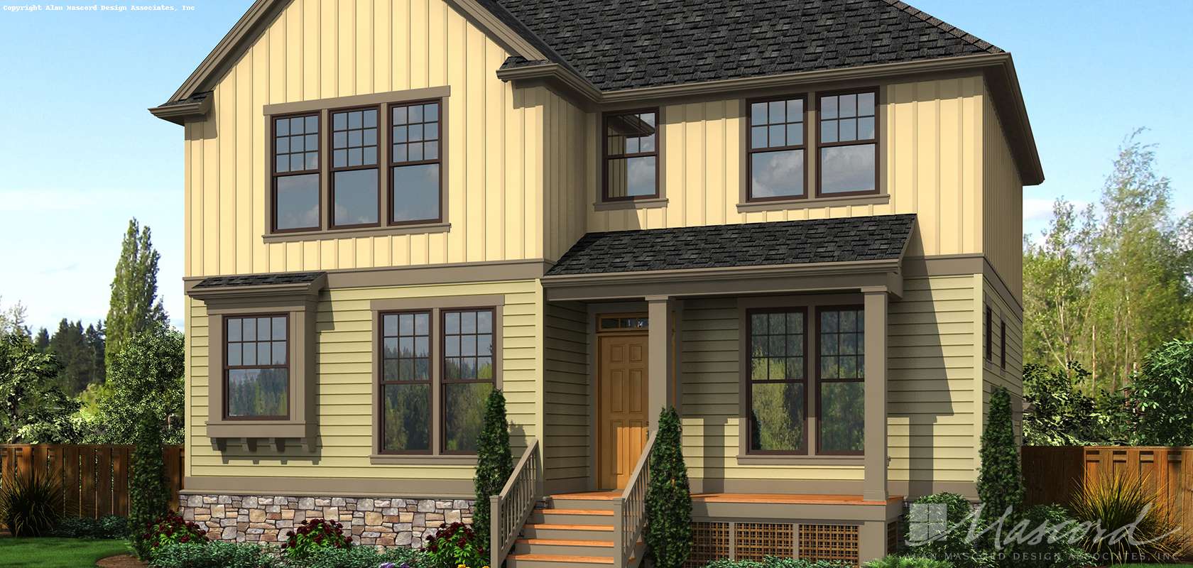 Mascord House Plan 21138: The Bracken Bank