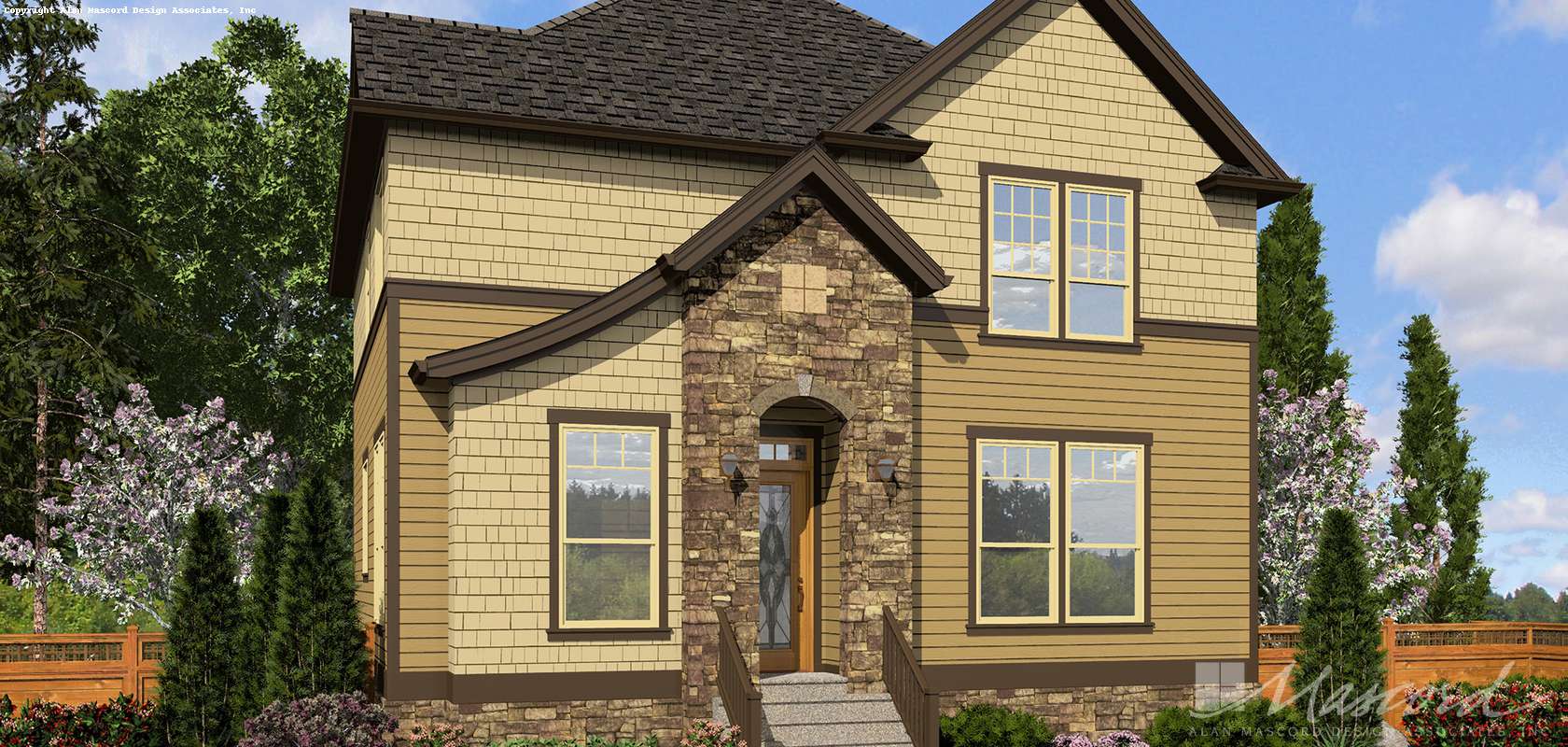 Mascord House Plan 21139: The Hilldale