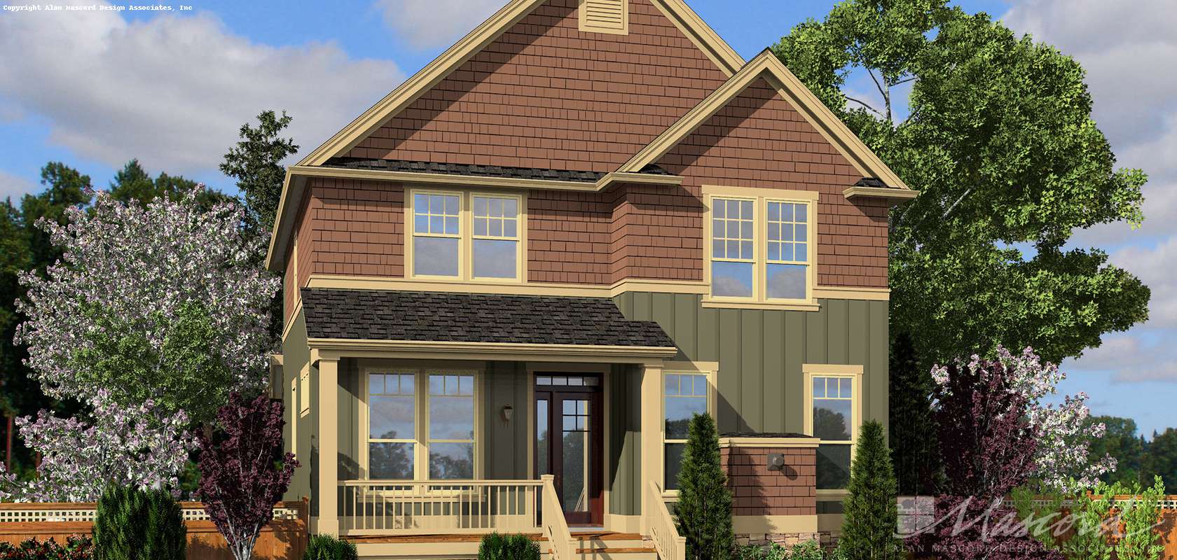 Mascord House Plan 21139A: The Fountainview