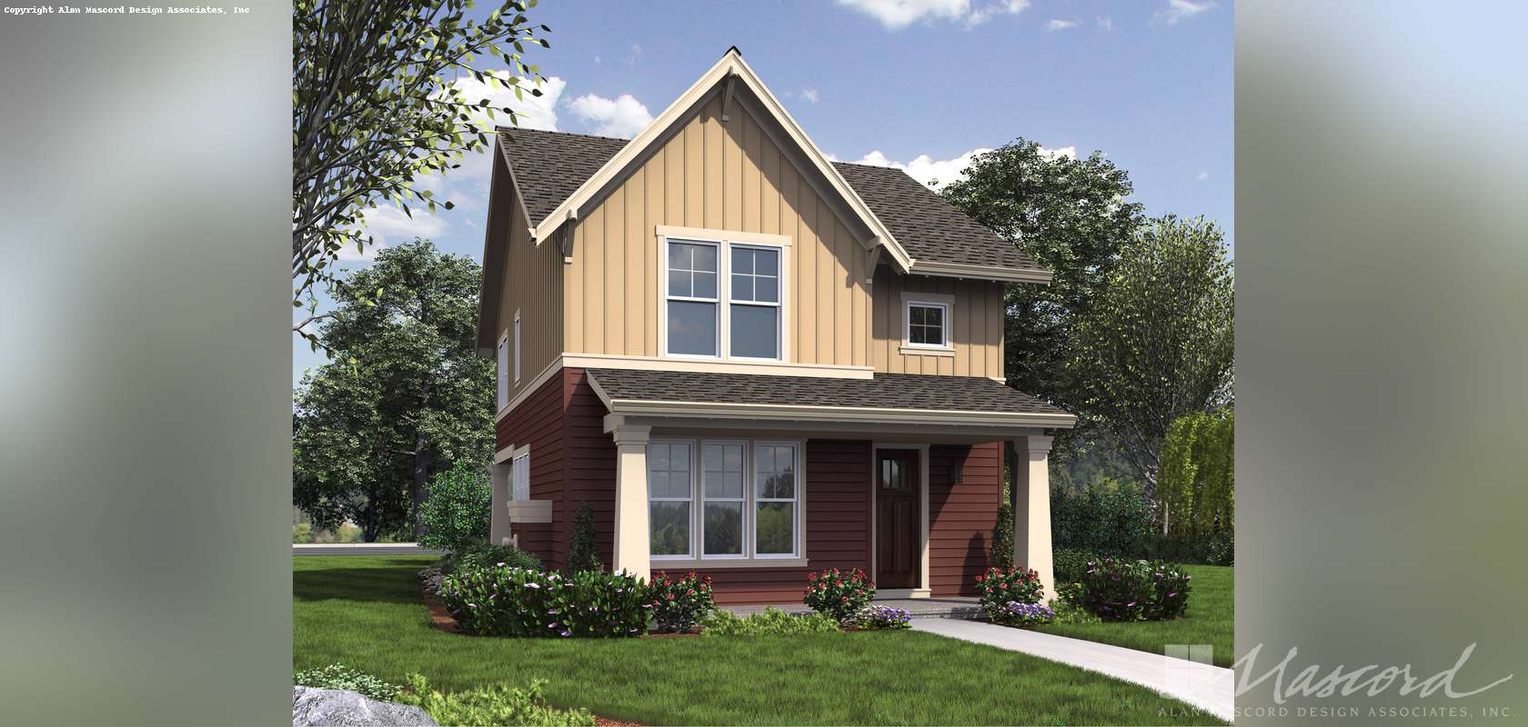 Mascord House Plan 21142: The Florette