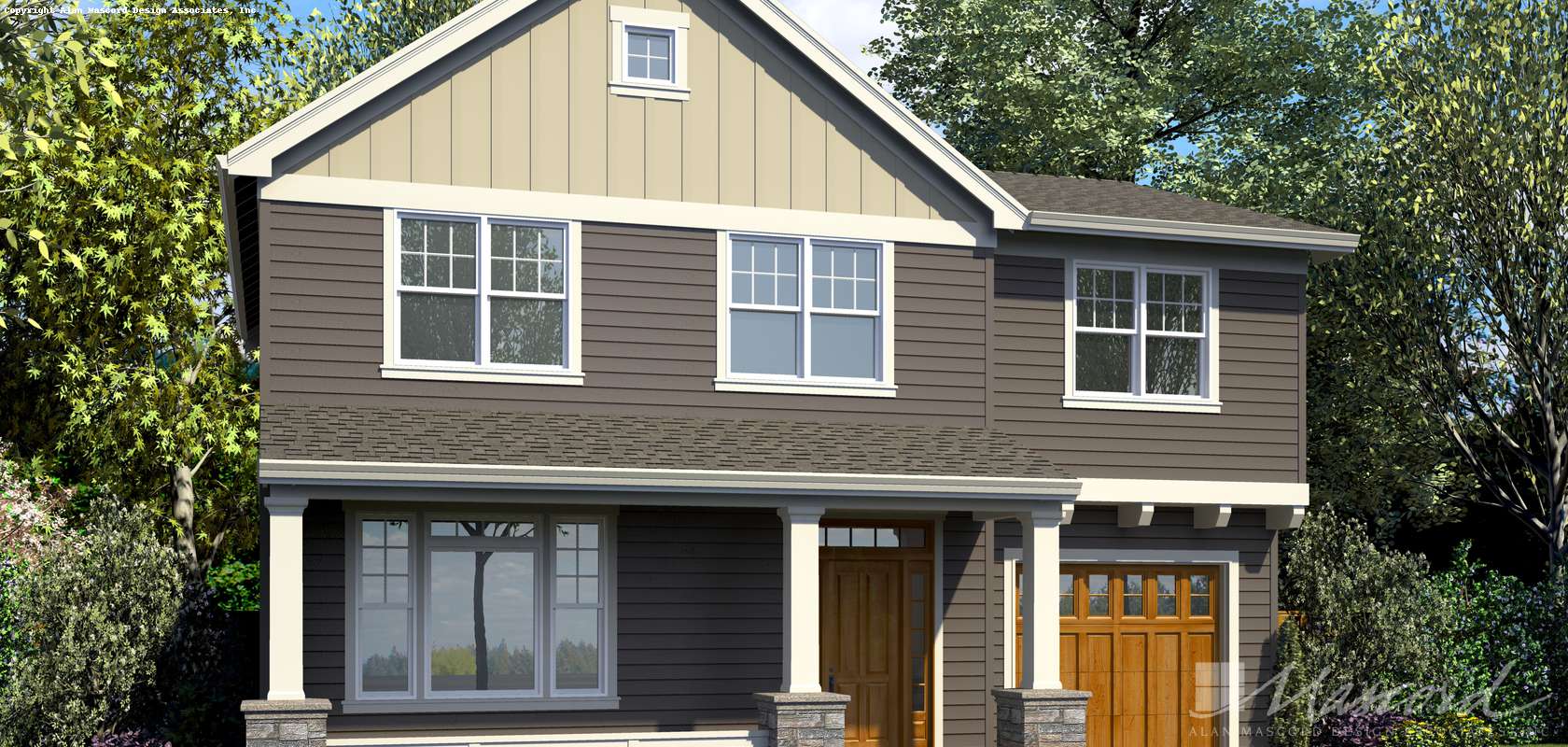 Mascord House Plan 21143B: The Alexandria