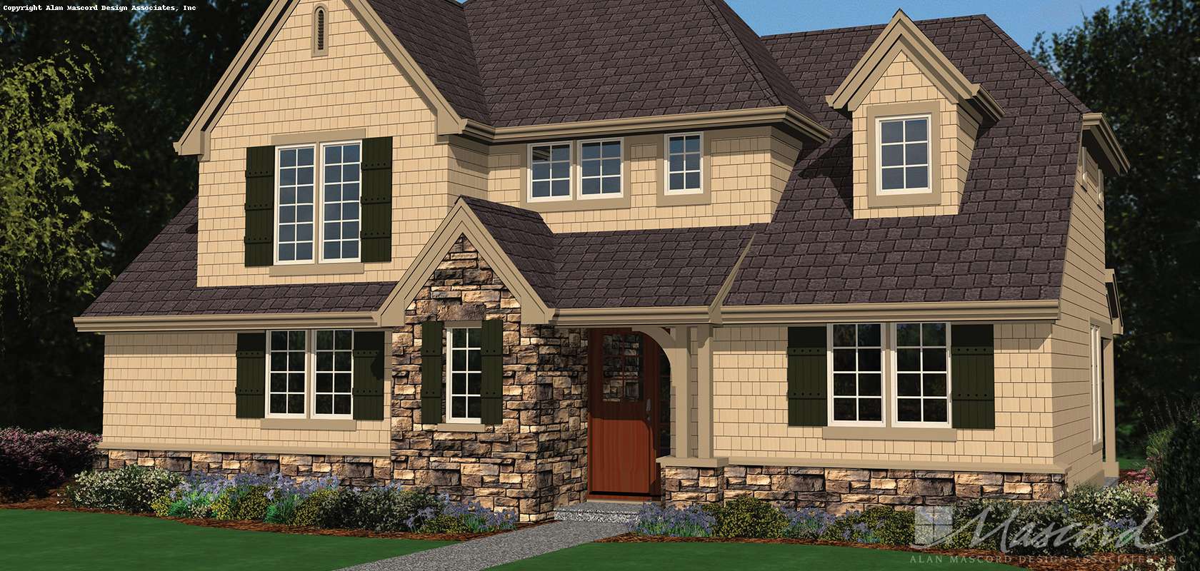 Mascord House Plan B2137BA: The Bailey